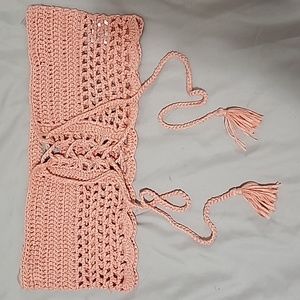 Crochet Coral Tube Top